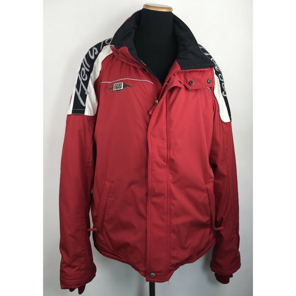 Hell‎ Is For Heroes Mens Red Black Ski Jacket Size